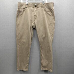 Lee Jeans Men 38x29 Stretch Ripstop Straight Fit Tapered Leg Extreme Motion Beig